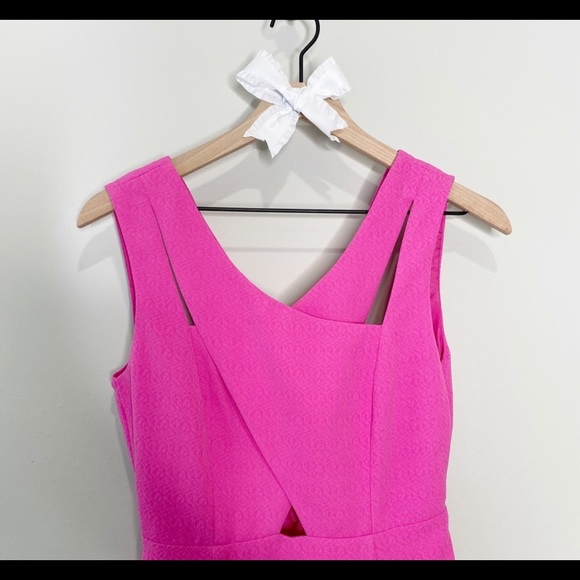Anthropologie JOA Cut Out Mini Dress Pink - Picture 4 of 9